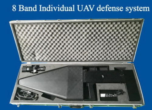 Latest company news about Sistem Pertahanan UAV 8 Band, Jammer Anti Drone Portabel
